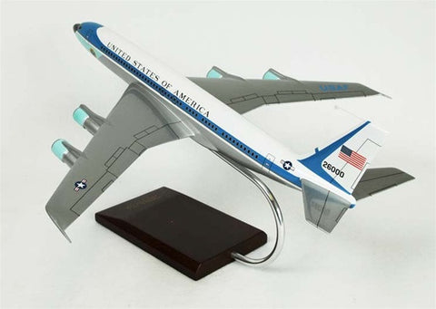 Desktop Boeing VC-137A Air Force One 1/100 Scale Mahogany Model