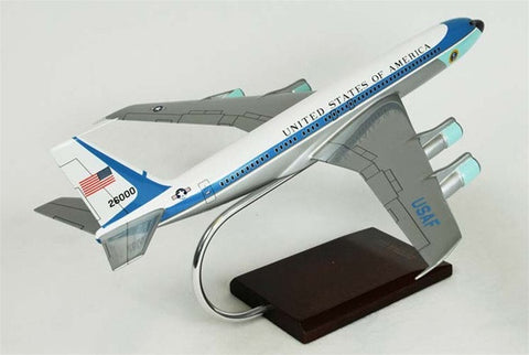 Desktop Boeing VC-137A Air Force One 1/100 Scale Mahogany Model