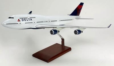 Boeing B747-400 Delta 1/100 Scale Model