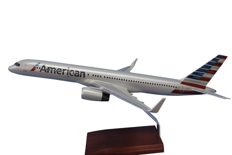Desktop Boeing 757-200 New Livery American with Winglets 1/100 Scale Model