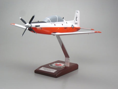 Beechcraft T-6 Texan II Custom Express Model Airplane (Navy)