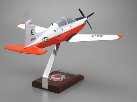 Beechcraft T-6 Texan II Custom Express Model Airplane (Navy)