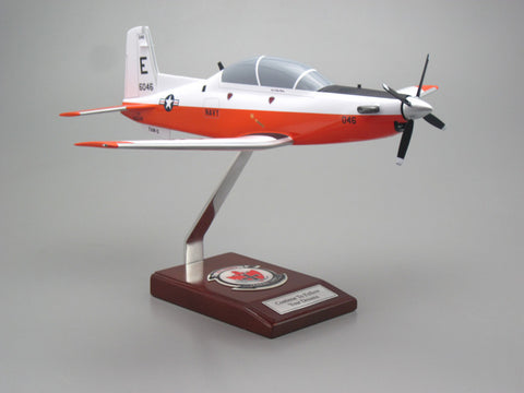 Beechcraft T-6 Texan II Custom Express Model Airplane (Navy)