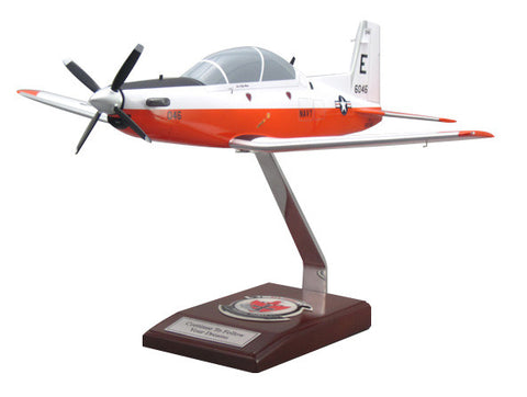 Beechcraft T-6 Texan II Custom Express Model Airplane (Navy)