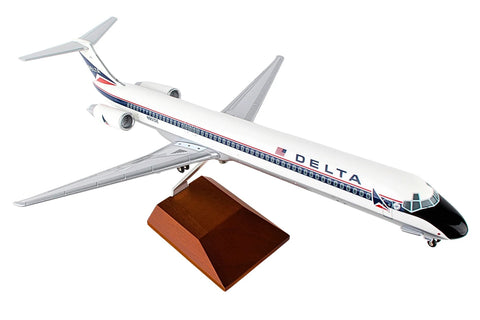 SKYMARKS DELTA MD-80 1/100 WIDGET LIVERY W/WOOD STAND & GEAR