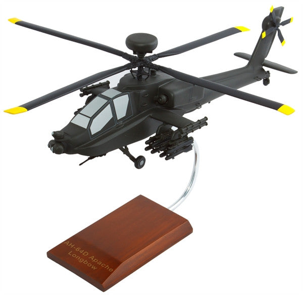 Hughes AH-64D Apache Longbow 1/32 Scale Mahogany Model
