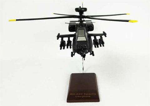 Hughes AH-64D Apache Longbow 1/32 Scale Mahogany Model