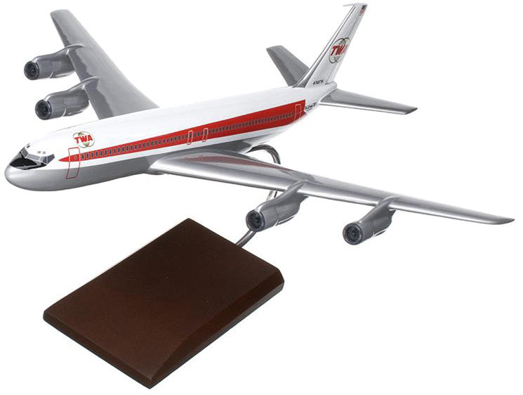 TWA (Trans World Airlines) Boeing 707-320 Mahogany Model
