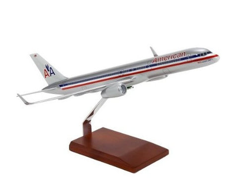 American Airlines Desktop Boeing 757-200 with Winglets 1/100 Scale Model