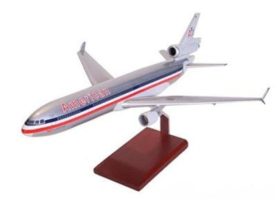 Boeing MD-11 American 1/100 Scale Mahogany Model