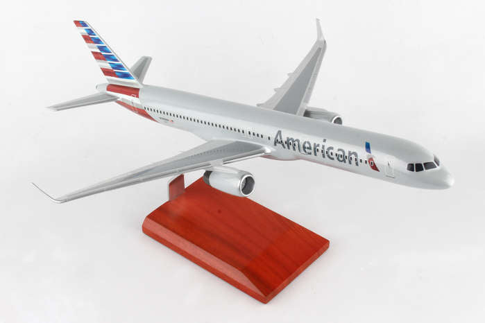 American Airlines Desktop Boeing 757-200 ( New Livery) with Winglets 1/100 Scale Model